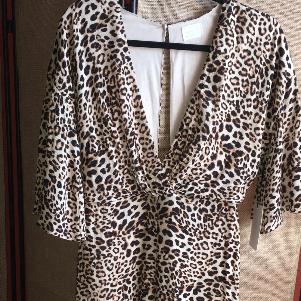 Animal print jumpsuit
